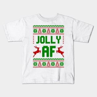 Jolly AF Ugly Sweater Kids T-Shirt